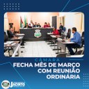 Câmara fecha mês de Março com Reunião Ordinária