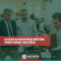 Câmara Municipal elege sua nova Mesa Diretora para o Biênio 2023/2024