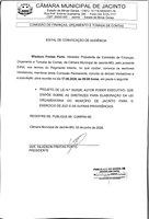 EDITAL DE CONVOCAÇÃO DE AUDIÊNCIA.