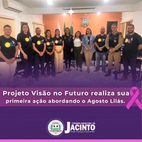 Projeto Visão no Futuro realiza sua primeira ação abordando o Agosto Lilás